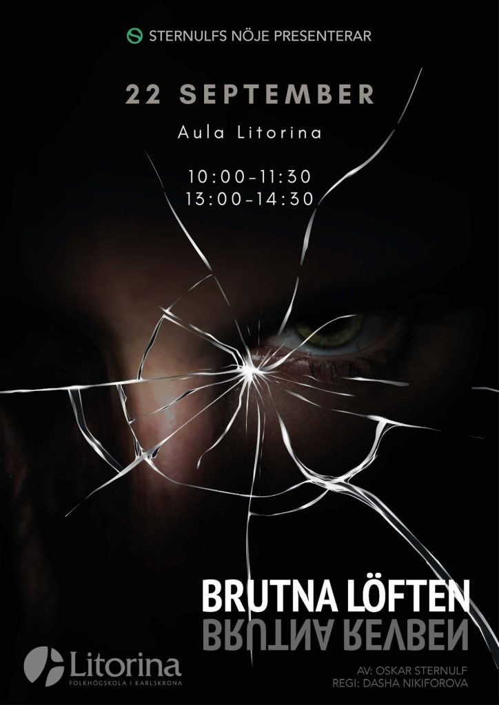 På onsdag förvandlas Litorinas aula till en teaterscen: Monologen Brutna Löften av och med skådespelaren och regissören Oscar Sternulf.