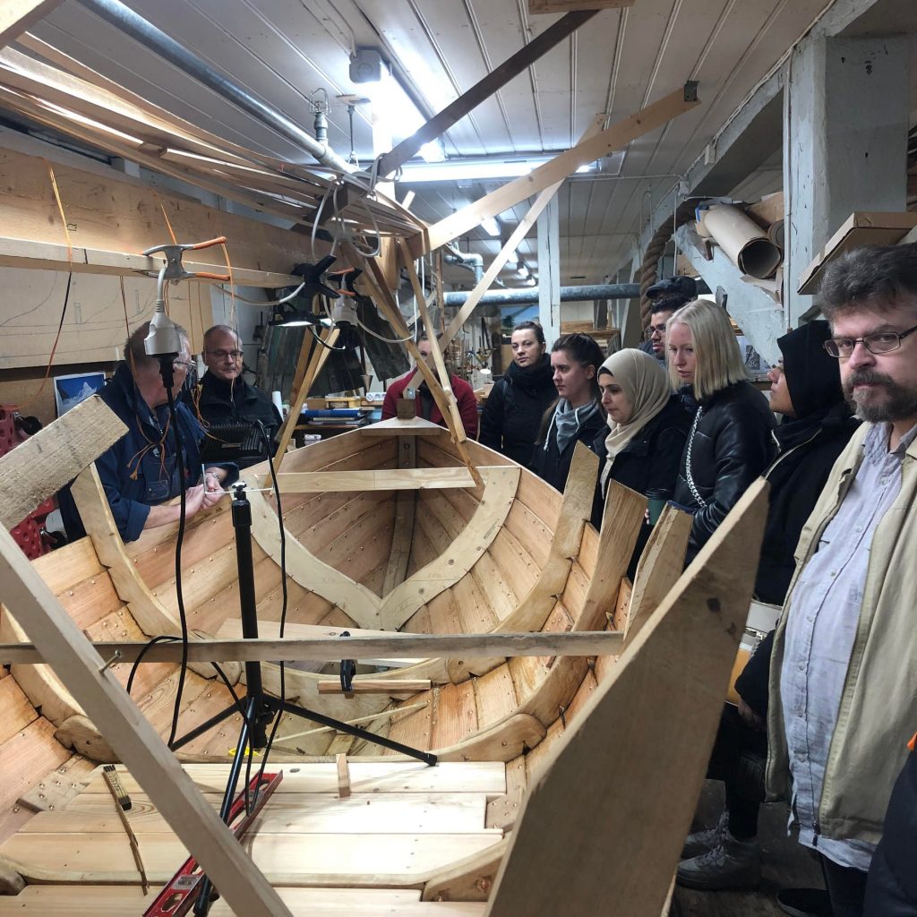 Lärarassistenternas studiebesök till Litorinas båtbyggare på Stumholmen var minnesvärt