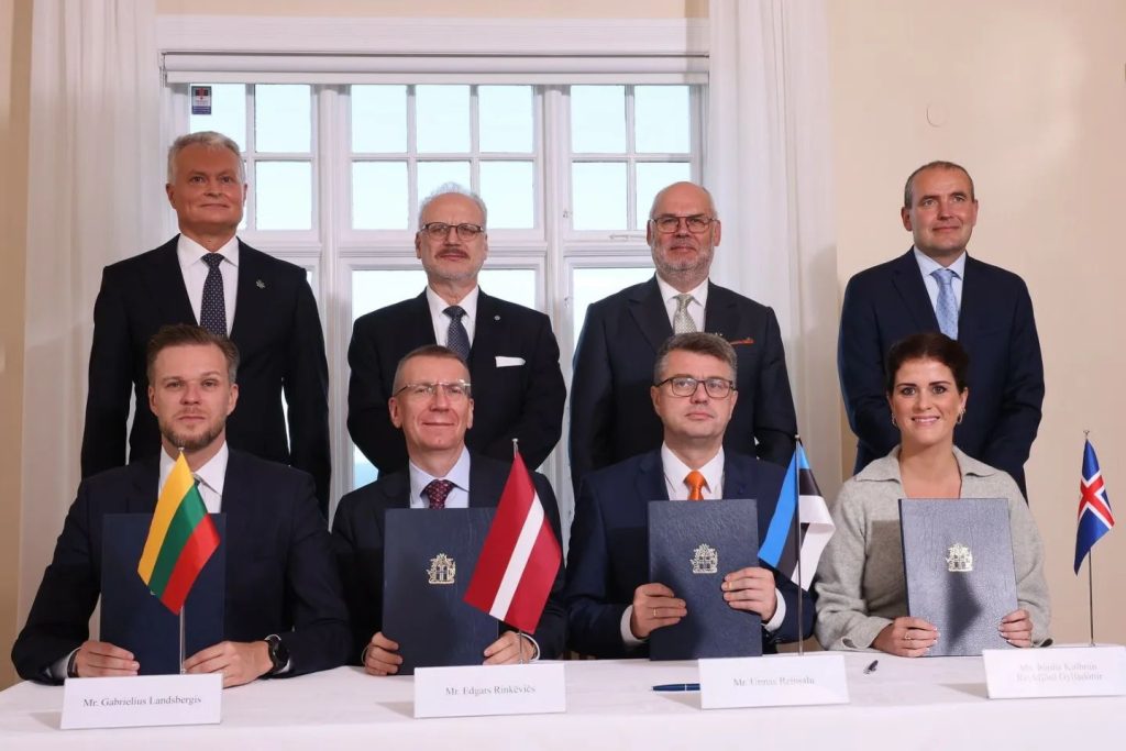 Estlands, Lettlands och Litauens presidenter var på offentligt besök på Island i fredags.