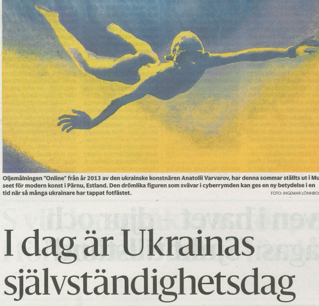 På kultursidan i dagens BLT berättar Ingmar Lönnbom om den Ukrainska antologin Under Ukrainas öppna himmel.