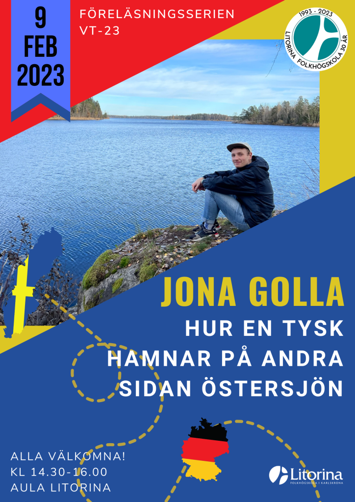 Hur i all världen det kan komma sig att vår Östersjöstipendiat Jona Golla, hamnade på andra sidan Östersjön. Svaret får vi inom kort i Aula Litorina.
