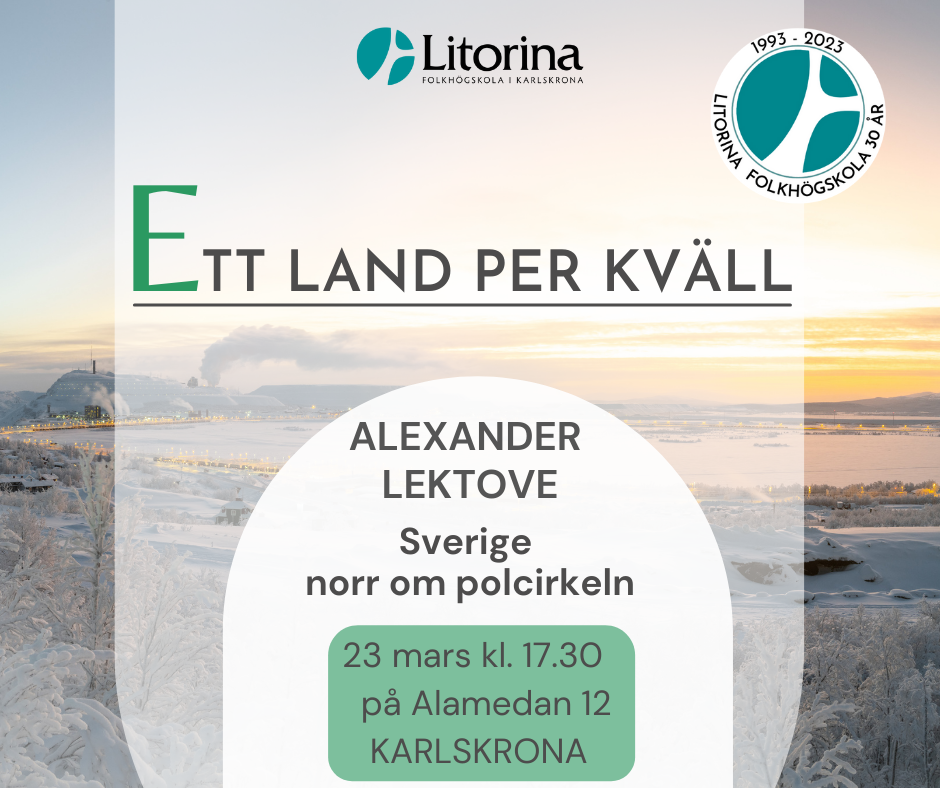 På torsdag, den 23 mars åker vi hundsläde med Alexander Lektove hela vägen upp till Sveriges nordligaste vidder och polcirkeln.