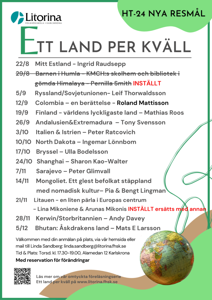 Ett land per kväll