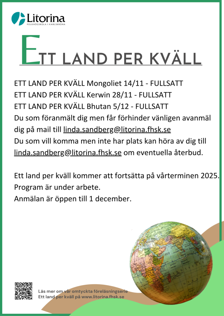 Information om Ett land per kväll