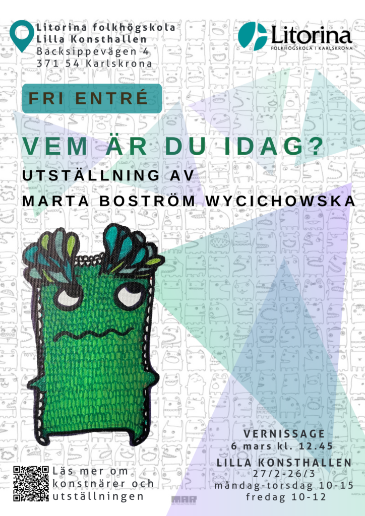 Välkomna till vernissage 6 mars